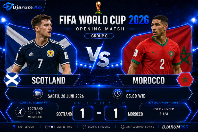 Prediksi Scotland vs Morocco Piala Dunia 2026