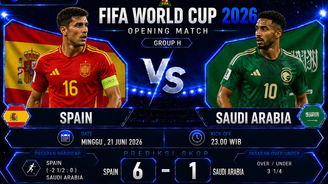 Prediksi Spain vs Saudi Arabia Piala Dunia 2026