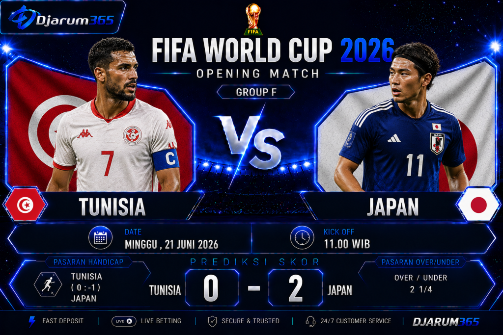 Prediksi Tunisia vs Japan Piala Dunia 2026