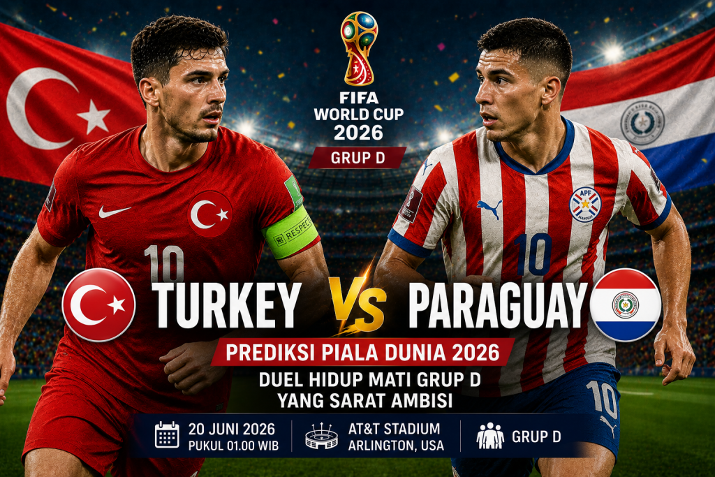 Prediksi Turkey vs Paraguay Piala Dunia 2026 Duel Hidup Mati Grup D yang Sarat Ambisi