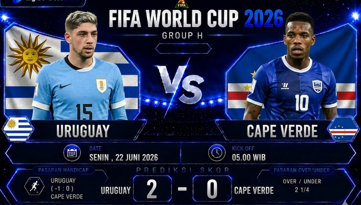 Prediksi Uruguay vs Cape Verde Piala Dunia 2026 La Celeste Diunggulkan dalam Duel Penting Grup C