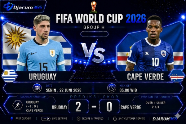 Prediksi Uruguay vs Cape Verde Piala Dunia 2026 La Celeste Diunggulkan dalam Duel Penting Grup C