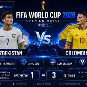 Prediksi Uzbekistan vs Colombia Piala Dunia 2026