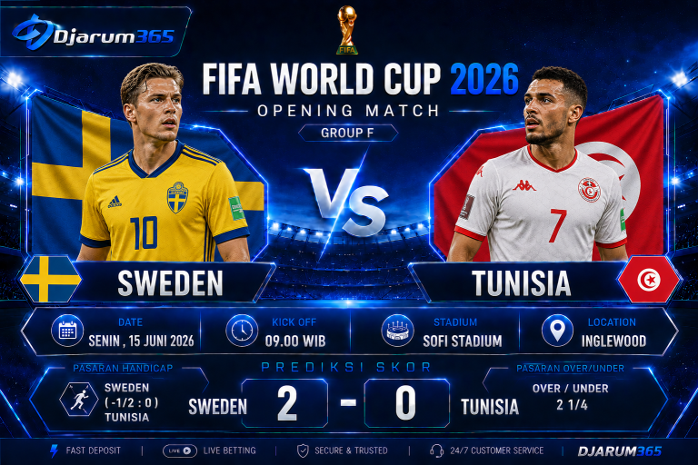Prediksi Sweden vs Tunisia Piala Dunia 2026: Siapa Lebih Siap Raih Tiga Poin Perdana?