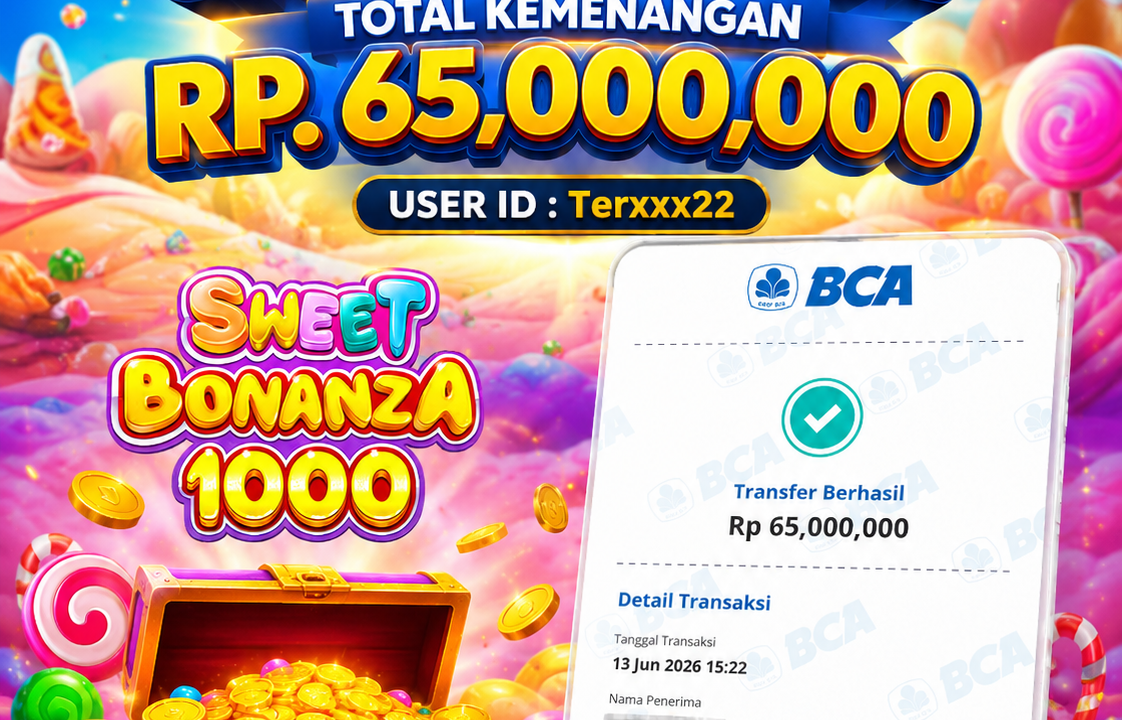 PEMBAYARAN KEMENANGAN RP.65,000,000 TANGGAL 13 JUNI 2026
