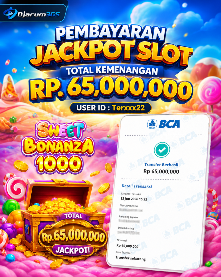 PEMBAYARAN KEMENANGAN RP.65,000,000 TANGGAL 13 JUNI 2026