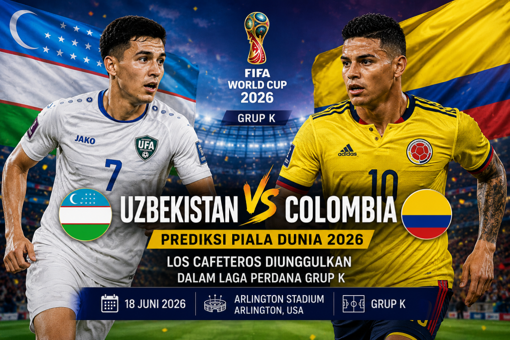 Prediksi Uzbekistan vs Colombia Piala Dunia 2026