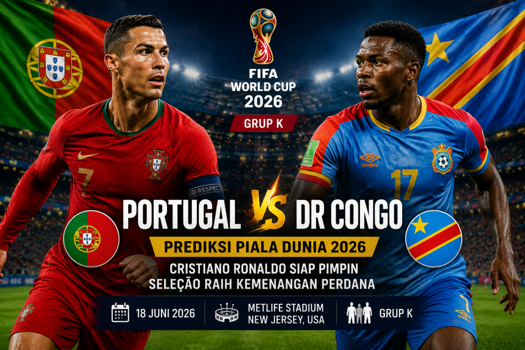 Prediksi Portugal vs Democratic Republic of Congo Piala Dunia 2026