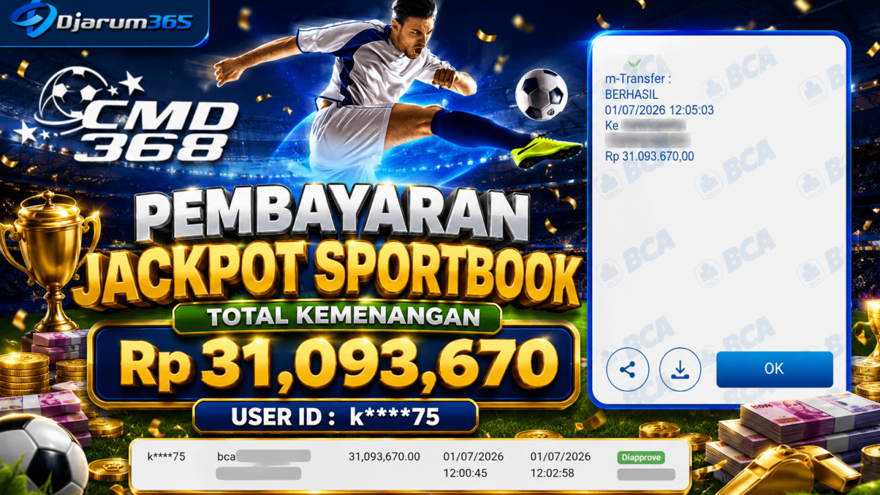 PEMBAYARAN KEMENANGAN RP. 31,093,670 TANGGAL 01 JULI 2026