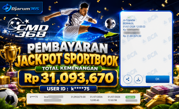 PEMBAYARAN KEMENANGAN RP. 31,093,670 TANGGAL 01 JULI 2026