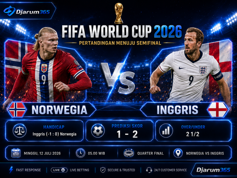 Prediksi Norwegia vs Inggris