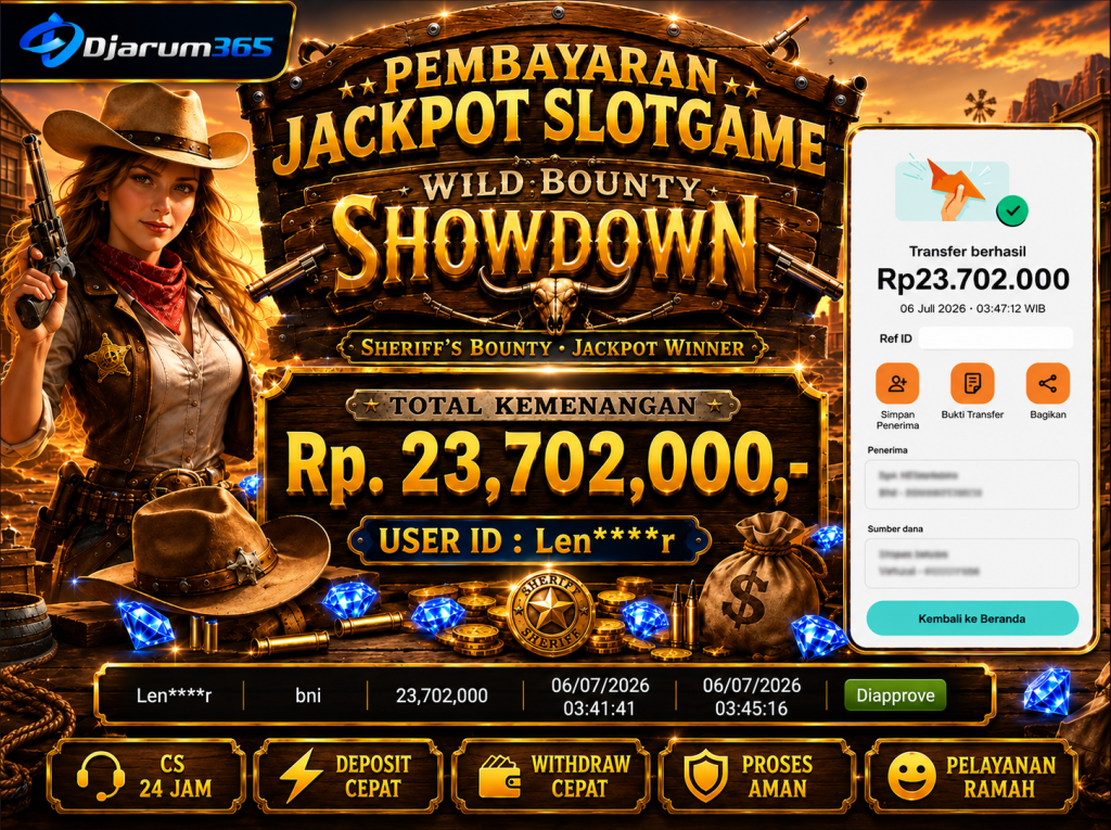 PEMBAYARAN KEMENANGAN RP. 23,702,000 TANGGAL 06 JULI 2026