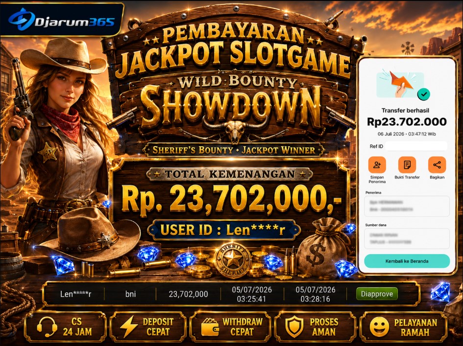 PEMBAYARAN KEMENANGAN RP. 23,702,000 TANGGAL 06 JULI 2026
