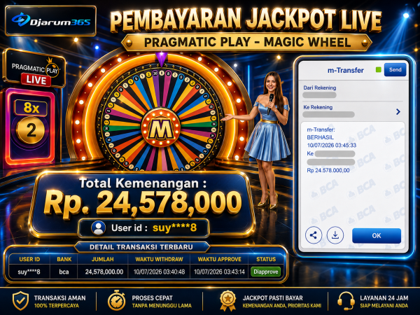 PEMBAYARAN KEMENANGAN RP. 24,578,000 TANGGAL 10 JULI 2026
