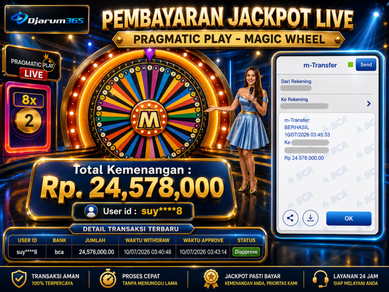 PEMBAYARAN KEMENANGAN RP. 24,578,000 TANGGAL 10 JULI 2026