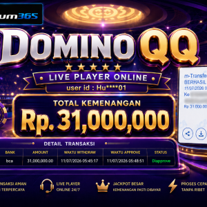 PEMBAYARAN KEMENANGAN RP. 31,000,000 TANGGAL 11 JULI 2026