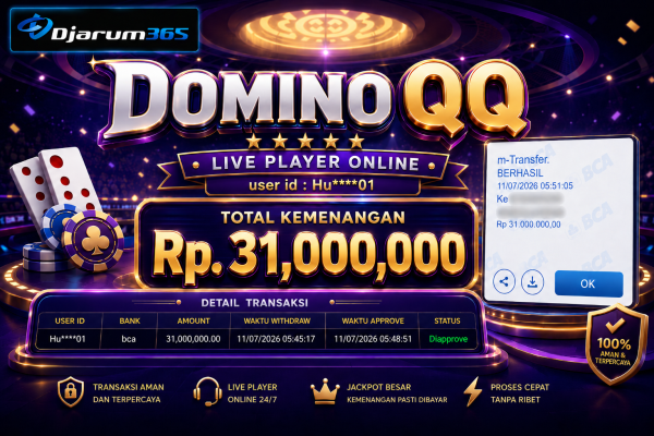 PEMBAYARAN KEMENANGAN RP. 31,000,000 TANGGAL 11 JULI 2026