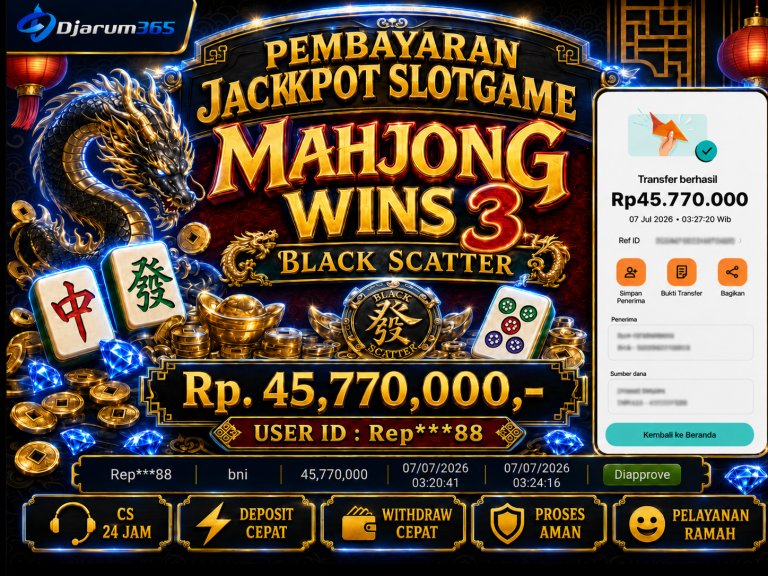 PEMBAYARAN KEMENANGAN RP. 45,770,000 TANGGAL 06 JULI 2026