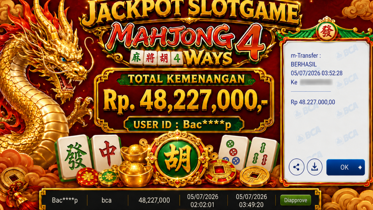 PEMBAYARAN KEMENANGAN RP. 48,227,000 TANGGAL 05 JULI 2026