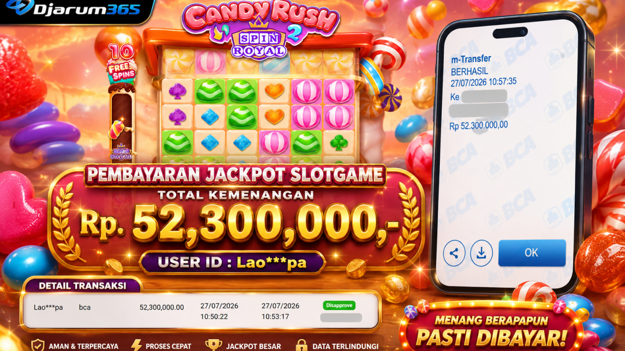 PEMBAYARAN KEMENANGAN RP. 52,300,000 TANGGAL 27 JULI 2026