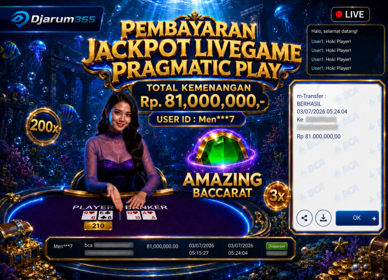 PEMBAYARAN KEMENANGAN RP. 81,000,000 TANGGAL 03 JULI 2026