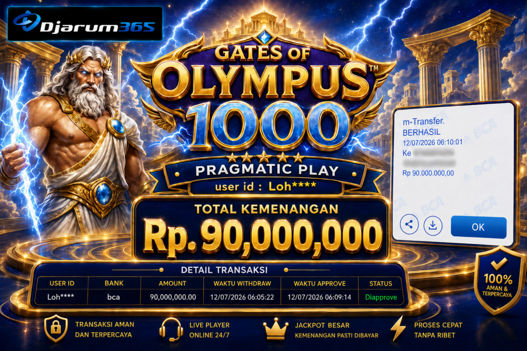 PEMBAYARAN KEMENANGAN RP. 90,000,000 TANGGAL 12 JULI 2026