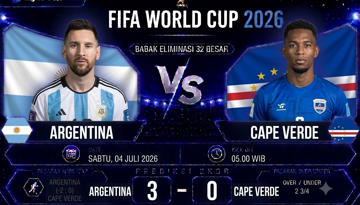 Prediksi Argentina vs Cape Verde Piala Dunia 2026