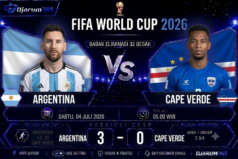 Prediksi Argentina vs Cape Verde Piala Dunia 2026