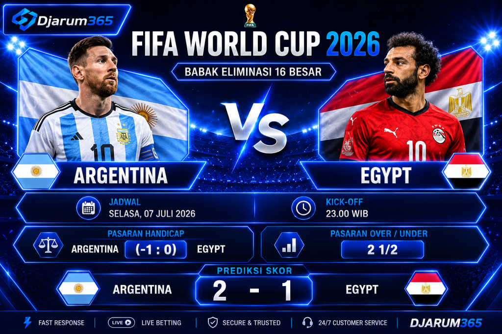 Prediksi Argentina vs Egypt Piala Dunia 2026