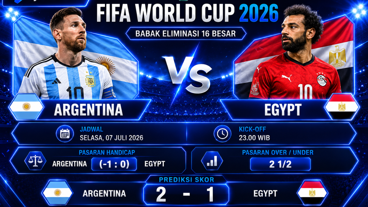 Prediksi Argentina vs Egypt Piala Dunia 2026