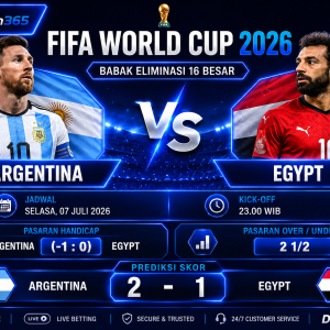 Prediksi Argentina vs Egypt Piala Dunia 2026