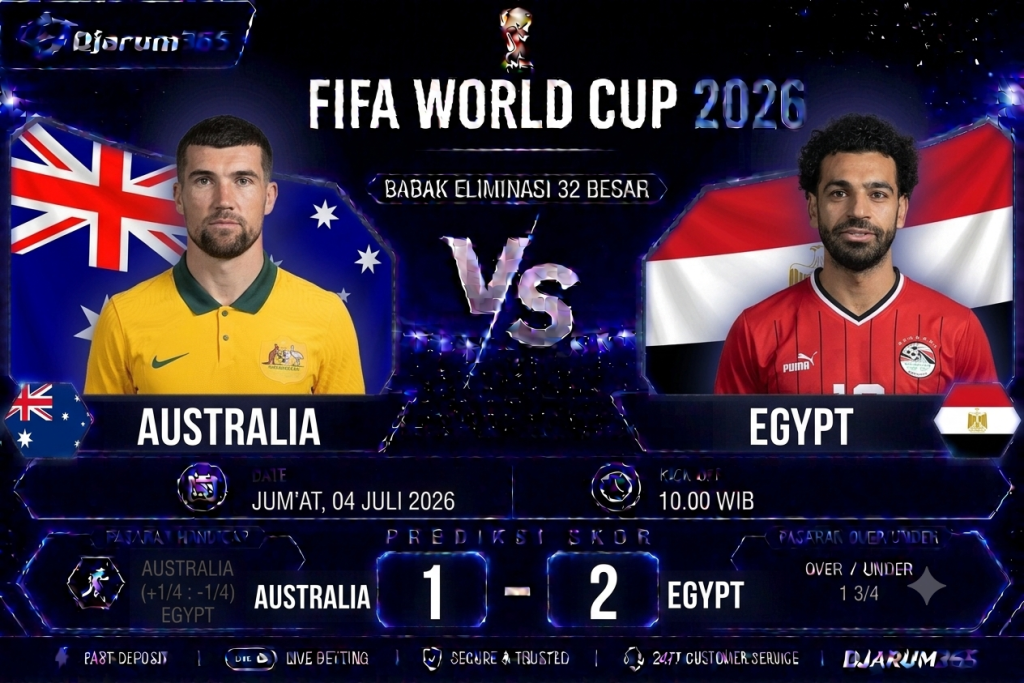 Prediksi Australia vs Egypt di Babak 32 Besar Piala Dunia 2026 Duel Seimbang yang Sulit Diprediksi