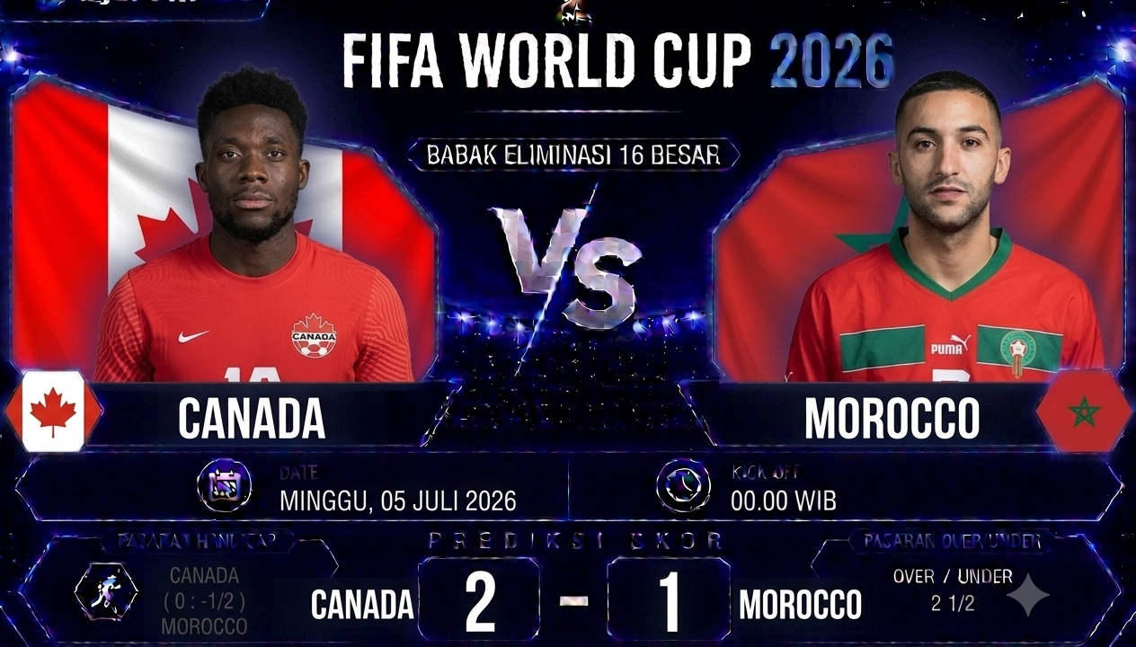 Prediksi Canada vs Morocco Piala Dunia 2026