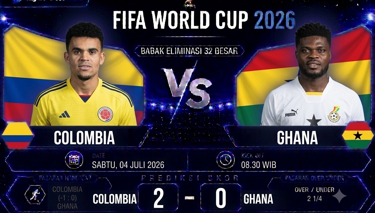 Prediksi Colombia vs Ghana Piala Dunia 2026 Los Cafeteros Berpeluang Melaju ke Babak 16 Besar