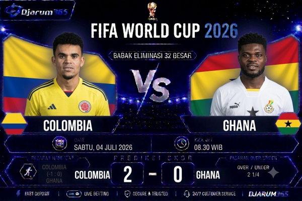 Prediksi Colombia vs Ghana Piala Dunia 2026 Los Cafeteros Berpeluang Melaju ke Babak 16 Besar