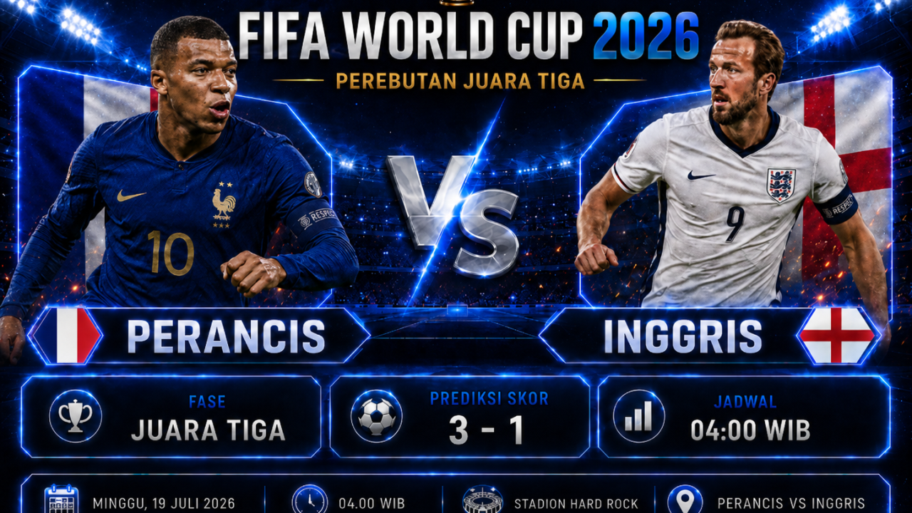 Prediksi Perancis vs Inggris