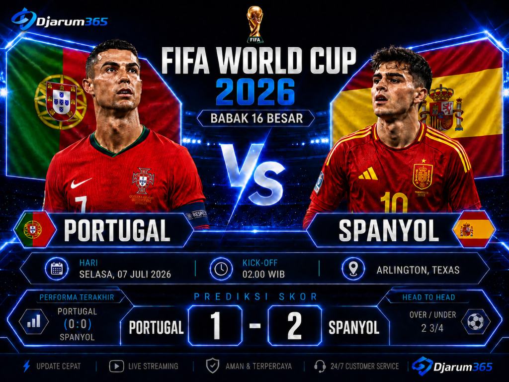 Prediksi Portugal vs Spanyol Piala Dunia 2026
