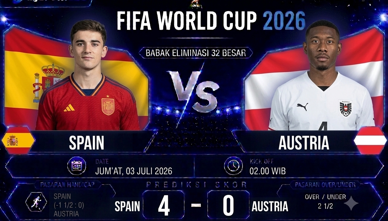 Prediksi Spain vs Austria Piala Dunia 2026 La Furia Roja Difavoritkan Menang Telak di Babak 32 Besar (2)