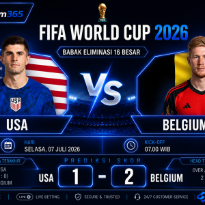 Prediksi USA vs Belgium Piala Dunia 2026