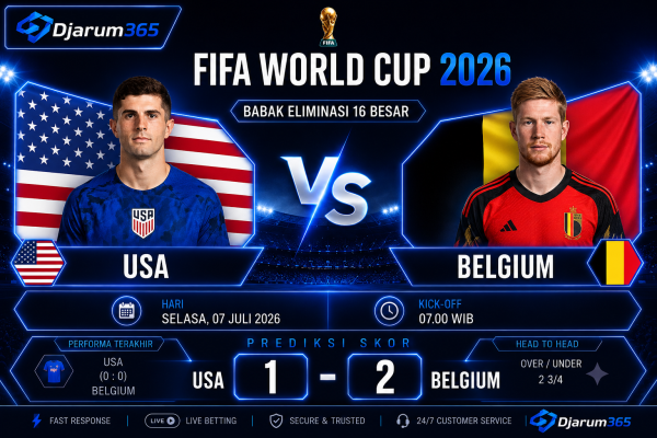 Prediksi USA vs Belgium Piala Dunia 2026