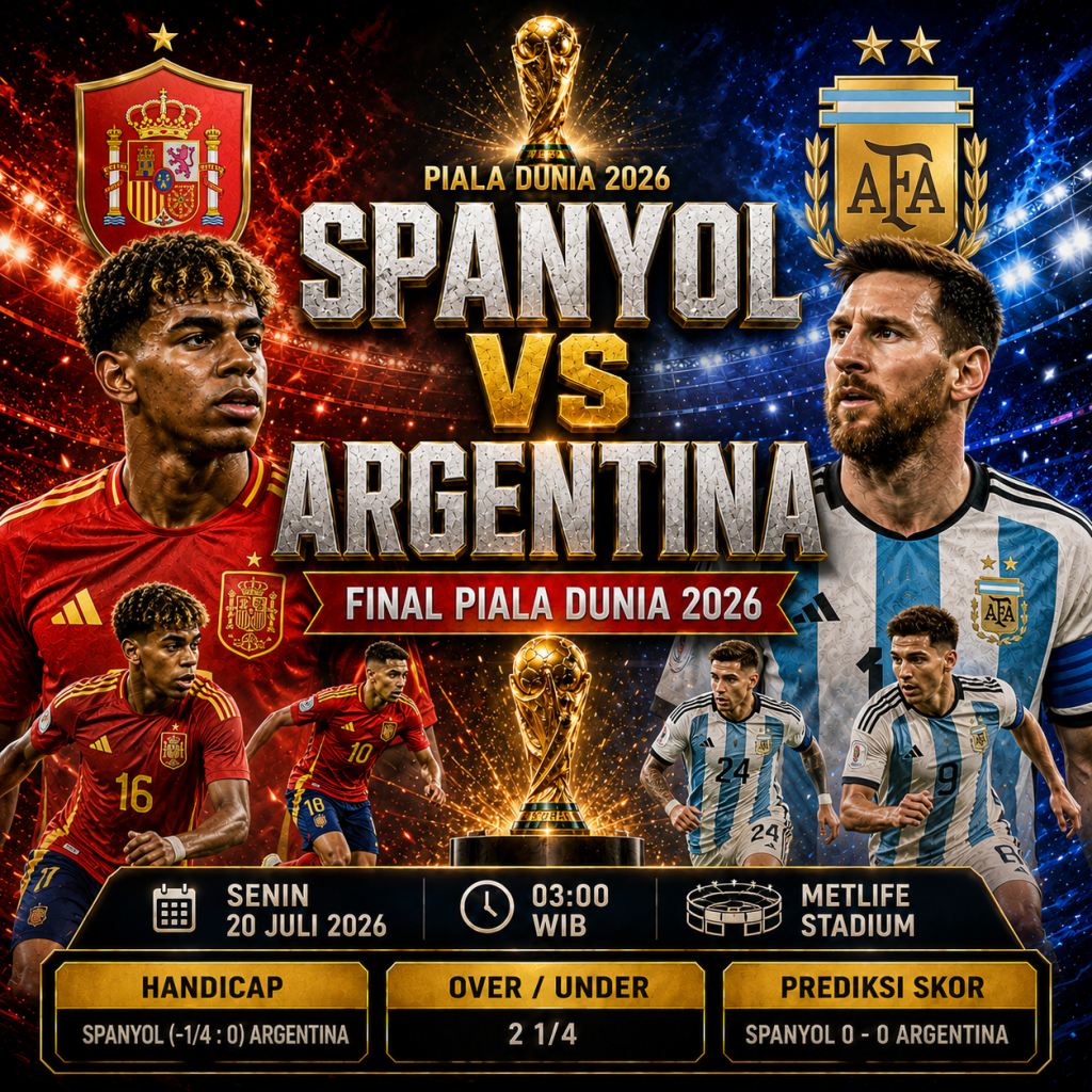 Prediksi Spanyol vs Argentina