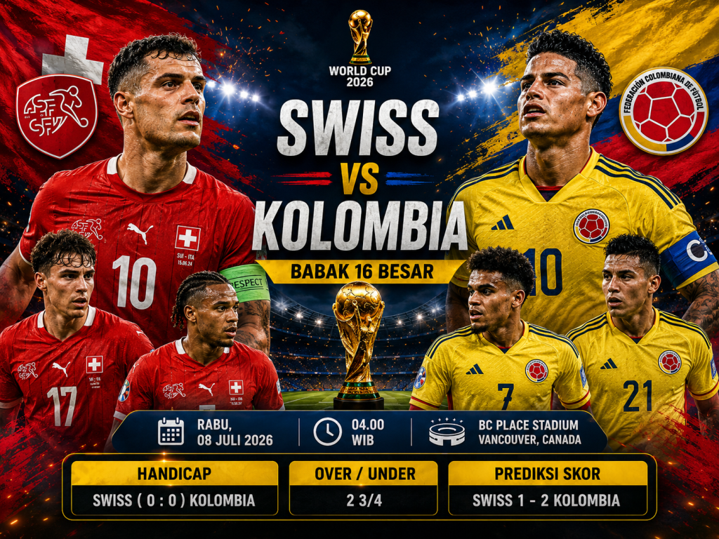Prediksi Swiss vs Kolombia