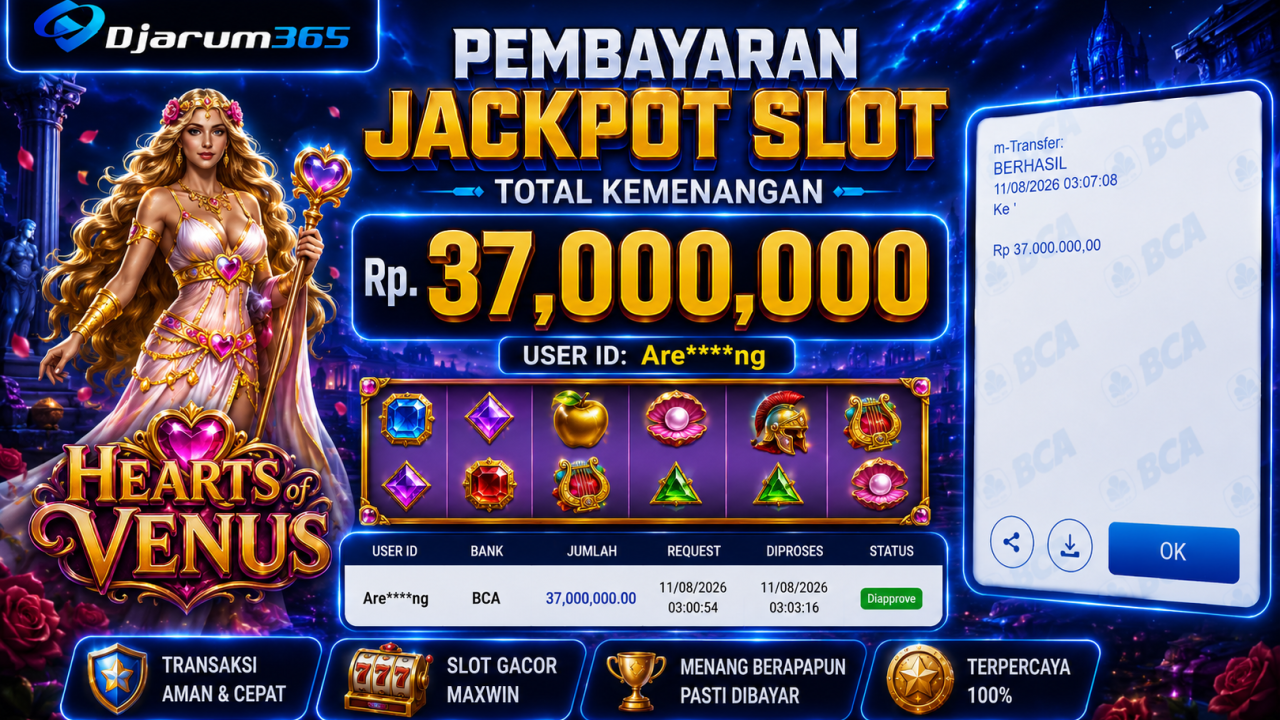 PEMBAYARAN KEMENANGAN RP. 37,000,000 TANGGAL 11 AGUSTUS 2026