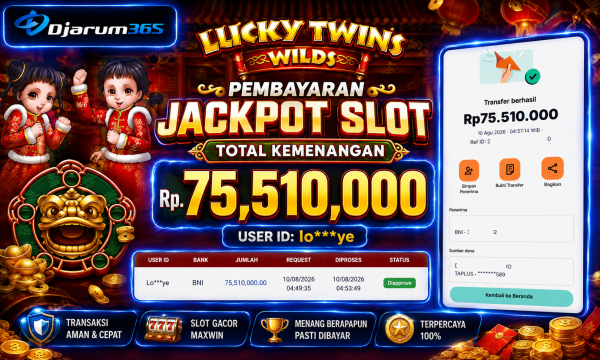 PEMBAYARAN KEMENANGAN RP. 75,510,000 TANGGAL 10 AGUSTUS 2026