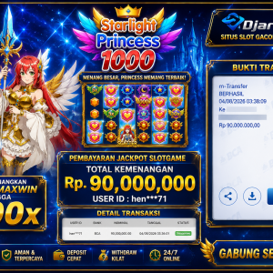 PEMBAYARAN KEMENANGAN RP. 90,000,000 TANGGAL 04 AGUSTUS 2026