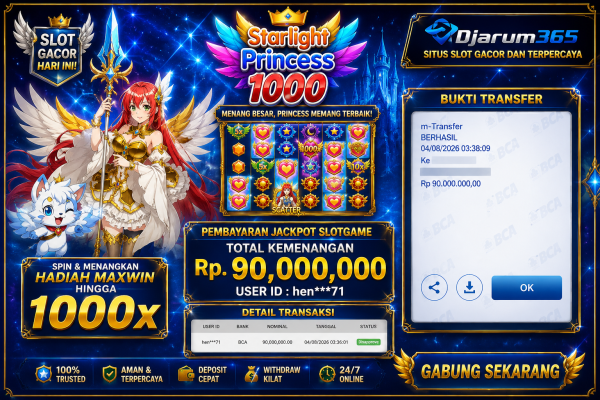 PEMBAYARAN KEMENANGAN RP. 90,000,000 TANGGAL 04 AGUSTUS 2026