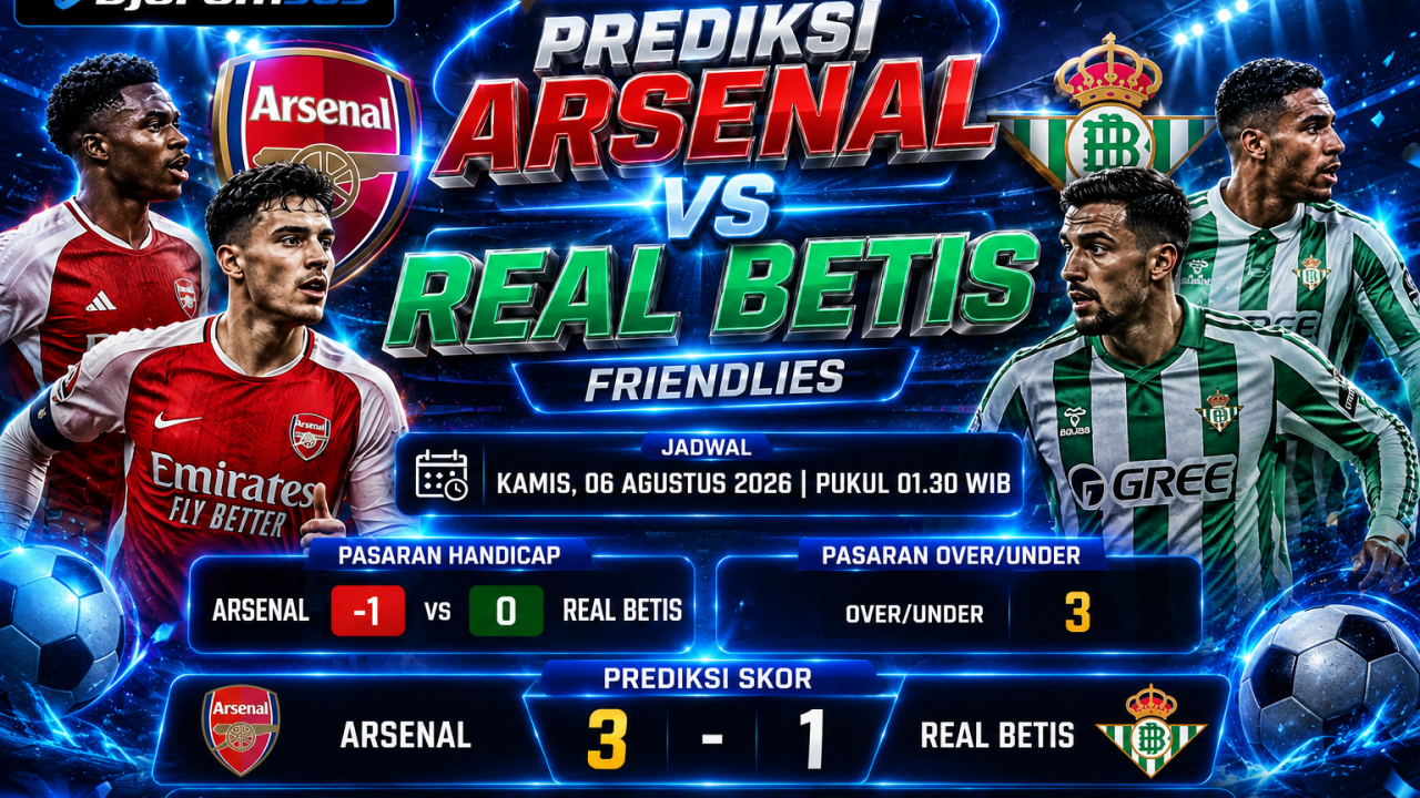 Prediksi Arsenal vs Real Betis The Gunners Diunggulkan Menang 3-1 dalam Laga Persahabatan