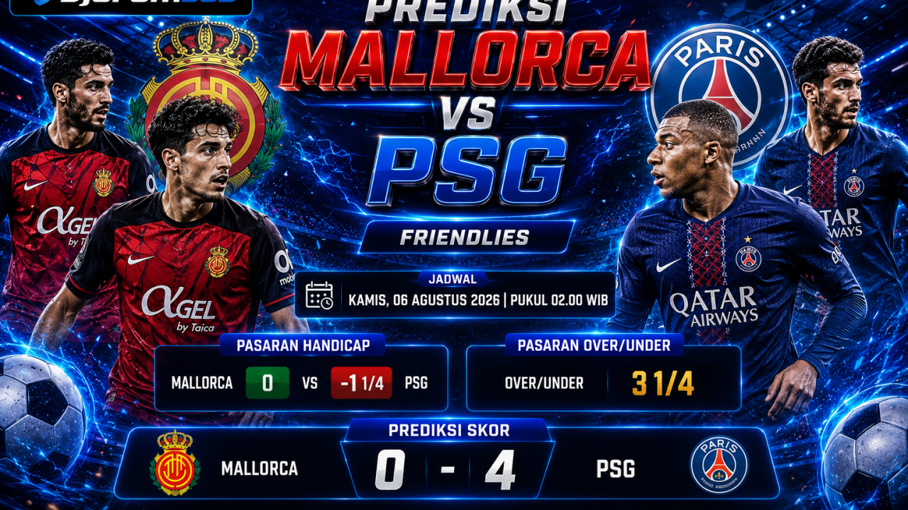 Prediksi Mallorca vs PSG Les Parisiens Difavoritkan Menang Telak 4-0 di Laga Persahabatan