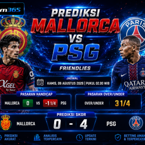 Prediksi Mallorca vs PSG Les Parisiens Difavoritkan Menang Telak 4-0 di Laga Persahabatan