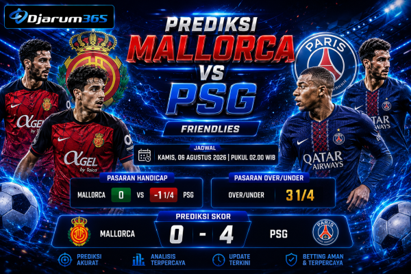 Prediksi Mallorca vs PSG Les Parisiens Difavoritkan Menang Telak 4-0 di Laga Persahabatan